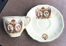 1939 Royal Visit to Canada Commemorative Cup & Saucer - by Alfred Meakin England picture