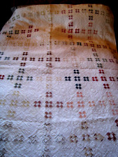 Vintage Expertly Hand Stitched Cutter Quilt 64