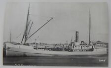 Steamship Steamer QUINAULT real photo postcard RPPC picture