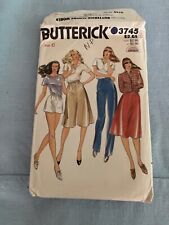 1980s Butterick Sewing Pattern 3745 Womens Pants Culottes Shorts sz 8 10 12 NIP picture