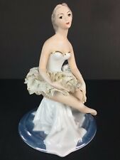 Vintage Porcelain Alba Julia Ballarina Figurine Romania 7.5