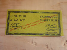 1951 1959 Charterhouse green label Tarragona 37.5cl liqueur label Tarragona picture