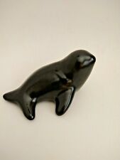 Vintage pottery black seal 2.25” x 4” MARK/ artist signature ? Rosemeads ? picture