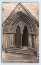 RPPC LICHFIELD Cathedral north door Staffordshire England UK Postcard  picture