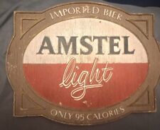 Vintage 1985 Amstel Light beer, bar sign, pub, tavern decor 10