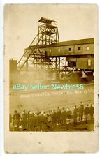 Cherry ILL IL - CROWDS AT SHAFT OF MINE DISASTER - RPPC Postcard picture