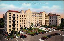 San Diego Mercy Hospital California CA Vintage Postcard Nurse Training Center picture