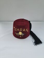 Vintage Masonic Shriners Tehran Legion Of Honor Hat picture