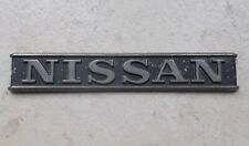 Vintage NISSAN monogram emblem badge sign car old vtg Japan antique picture