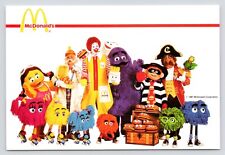 McDonalds Ronald McDonald and Friends Hamburglar Vintage Unposted Postcard picture