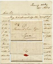 1831 LETTER TYCHO WING PETERBORO 1d POST to LYNN ..BRIDGE CO RIVER NENE OUTFALL picture