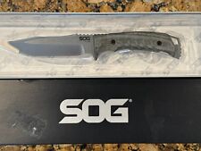 SOG Pillar Knife Linen Micarta (UF1001) Premium S35VN Steel USA Made New picture