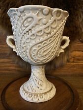 Vintage Relpo Porcelain Ceramic White Planter Vase Japan picture