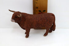 Schleich Farm World Realistic Highland Bull Cow Animal Figurine picture