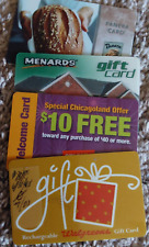 4 DIFFERENT VINTAGE GIFT  CARDS    USED - EXPIRED - NO VALUE picture