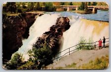 Kakabeka Falls Ontario Canada Scenic Landmark Chrome Cancel WOB Postcard picture