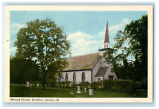 c1920's Mohawk Church, Grave View, Brantford Canada Posted Postcard picture
