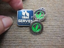 Vintage Lot of 3 USAA Employee Pins From San Antonio, Texas picture