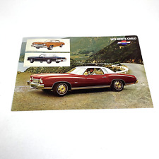 1973 Chevrolet Monte Carlo GM Dealer Sales Brochure Spec Sheet Poster 11