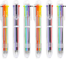 24 Pack 0.5Mm 6-In-1 Multicolor Ballpoint Pen 6 Colors Retractable Ballpoint Pen picture