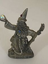 Masterworks Fine Pewter Wizard w/crystal 1989 picture