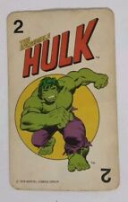 1978 Milton Bradley Marvel Super-Heroes Card Game The Incredible Hulk #2✨VG picture