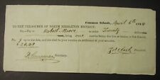 TEACHER'S PAYCHECK from 1838 $20 for one month Carlisle PA; Middleton; Cornman picture