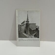 Vintage Postcard Historic Boston Old South Meeting-House Brown's Bronc. Advertis picture