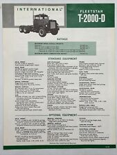 1963 INTERNATIONAL HARVESTER TRUCKS FLEETSTAR MODEL T-2000-D Specifications picture