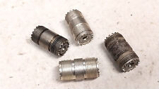 4 Nice Silver Plate PL-259 SO-239 UHF Coupler / Old Vintage Ham Radio Antenna picture