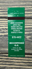 Vintage Beechwood GC Arcanum Ohio Matchbook Cover Advertisement picture