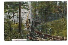 postcard logging scene portland, or. 1909 picture