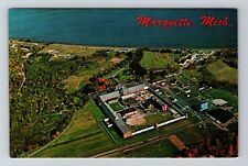 Marquette MI-Michigan, Aerial View, Marquette Branch Prison, Vintage Postcard picture