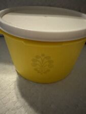 VINTAGE  Yellow Servalier #1298-12 canister with Replacement Lid picture