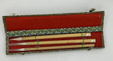Vtg Hair Writing Brushes for Chinese Calligraphy Writing Brush Set of 3 Brushes picture