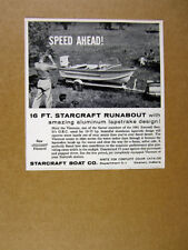 1961 Starcraft Viscount Runabout boat photo vintage print Ad picture
