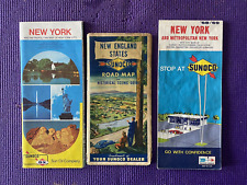 Lot of (3) Vintage Sunoco Road Maps picture