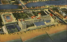 Hollywood Beach Hotel ~aerial view ~ Hollywood by the Sea Florida FL ~ 1950s picture