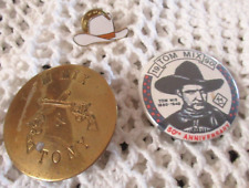 3 Vintage TOM MIX / TONY  PINS - 1 - 50th Anniversary picture