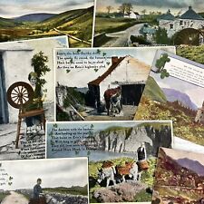 Vintage Irish Ireland Postcards Lot of 8 Donegal Erin Countryside Unposted picture