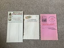 Bleddfa Post Office Illustrated Old Shop Invoices/receipts.1930’s. (Radnorshire) picture