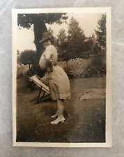 Antique Photograph Women Funny Gardens @ Training College Milton Portsmouth 1935 picture