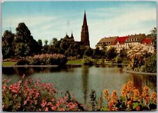 Postcard: Bundes Freiburg/Schwarzwald, Town-Garden and Muenster, Germany A111 picture