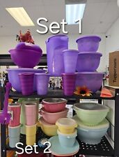 Tupperware Heritage Collection 16 Piece Food Storage Container Set Or Purple Set picture