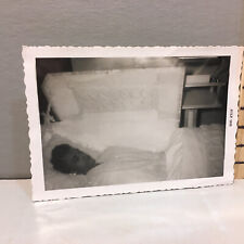 Vintage Photo 50's Post Mortem Funeral Snapshot Young African American Woman m picture