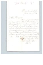 1884 Handwritten Letter Robert McGaughey Providence RI Rhode Island Genealogy picture
