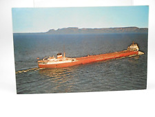 Canada Steamship Lines Oil Tanker Barge Ship VTG Postcard Canadian picture