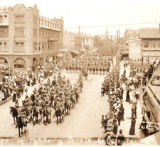 US Army Cavalry Parade 1916 Mexican Expedition El Paso Texas Rppc Postcard picture