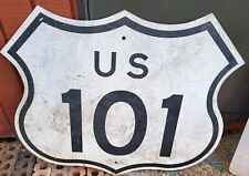 Vintage Authentic California State Route US 101 Highway Metal Sign picture