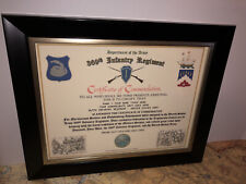 369TH INFANTRY REGIMENT / COMMEMORATIVE - CERTIFICATE OF COMMENDATION picture